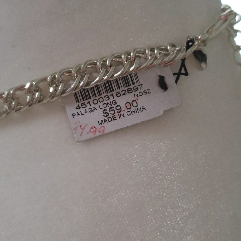 Chico's Palasa Long Turquois Necklace - Picture 4 of 4